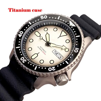 Titanium 42mm Tandorio White Dial Sapphire Glass Japan NH35 Automatic Mens Watch