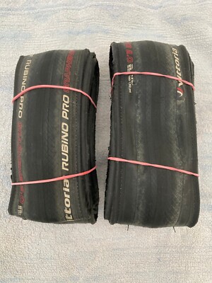 2 X Vittoria Rubino Pro Tyres 700 x 25c Graphene 2.0 Road Bike