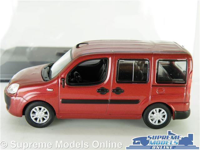 FIAT DOBLO MODEL CAR METALLIC RED 1:43 SCALE NOREV + CASE K8 | eBay