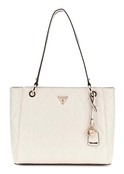 Guess Aldina Noel Tote Bag Schultertasche Tasche Cream White Creme Neu-image