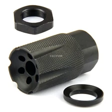 NEW! Compact Low Concussion 1/2x28 Muzzle Brake Compensator 9MM