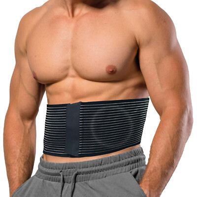 Umbilical Hernia Belt for Men and Women - Abdominal Support Binder with Compress