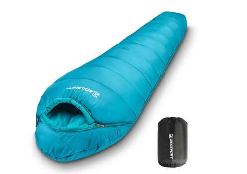 Bessport Schlafsack -10 ℃ - 15 ℃ 4 Jahreszeiten Winter Mumienschlafsack Wasserab