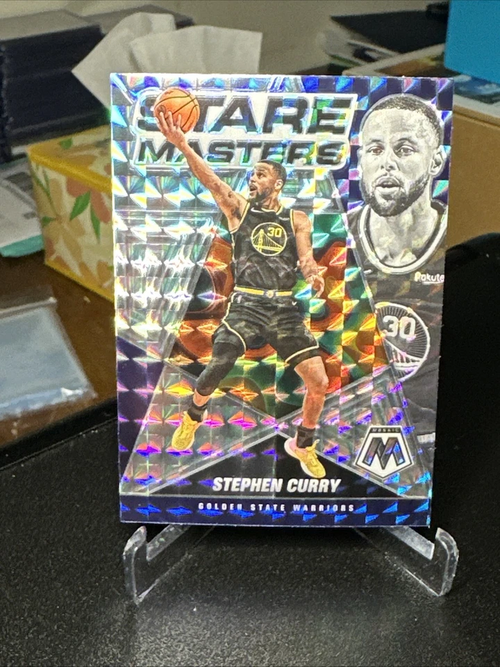 2021-22 Panini Mosaic - Stare Masters Mosaic Prizm #18 Stephen Curry - Image 3 of 4