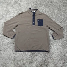 Criquet Sweater Mens Extra Large Snap T Fleece Golf Sweater Pockets