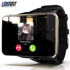 2.88" Smart Larger Gold Screen Watch Android 9.0 4G 4 64GB Dual Camera WIFI GPS