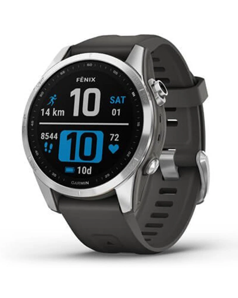 Garmin Fenix 7S Case 42mm Watch GPS Cardio Integrated Silver