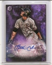 2016 Bowman Inception Hunter Cole Prospect Auto Card /150 San Francisco Giants