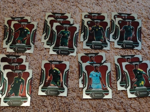 2022 Prizm World Cup Team Senegal, 22 Card Base Lot Sadio Mane Bamba Dieng