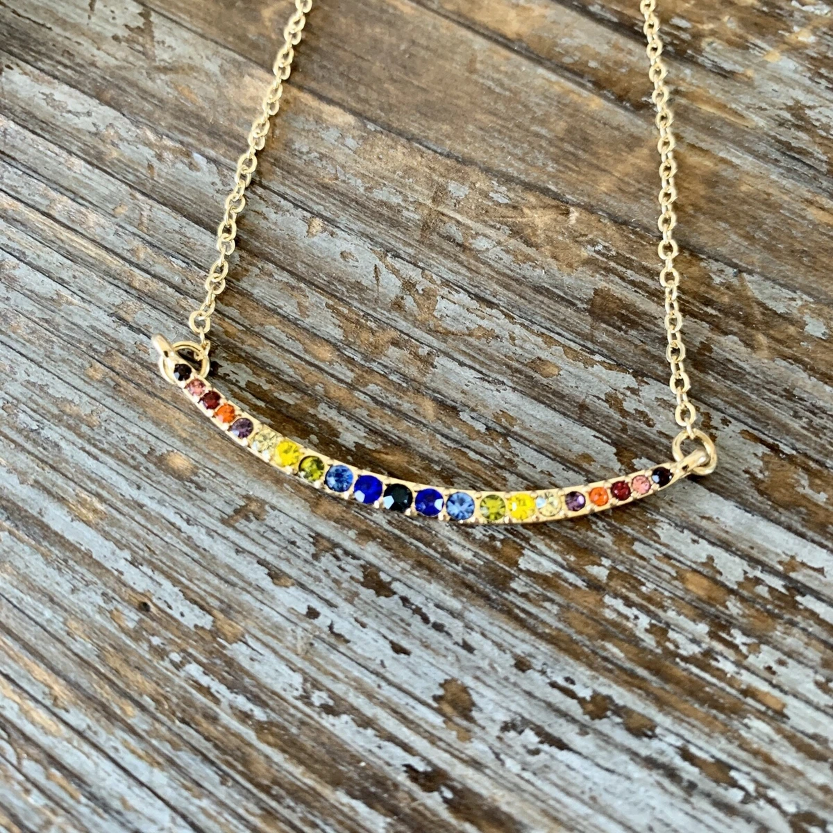 Amelia rue curved bar necklace deals