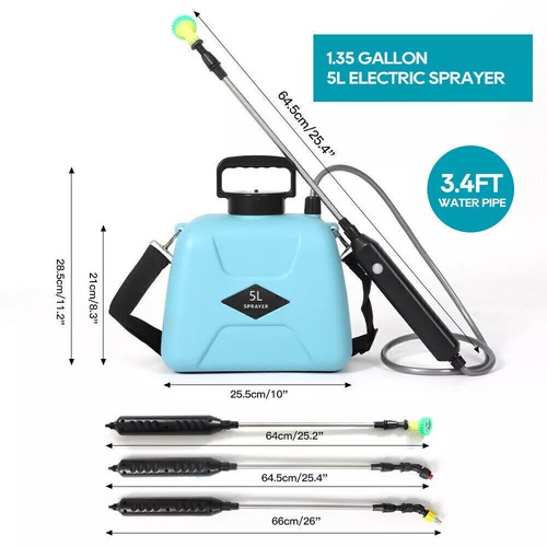 5L Electric Rechargeable Battery Weed Sprayer Backpack Pump Spray Farm Garden AU - Picture 6 of 12