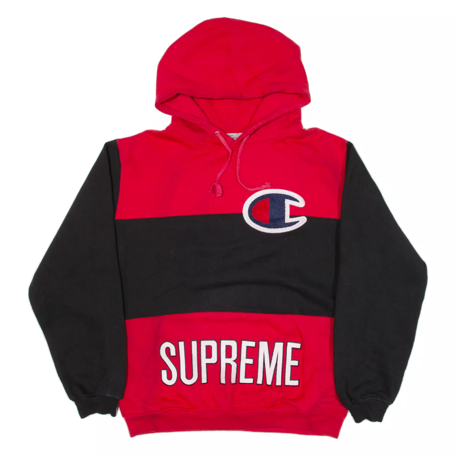 Sweat à capuche rouge homme SUPREME X Champion L