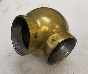 2" Railing solid brass ball elbow
