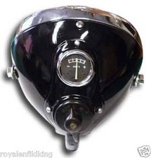 Réplique Lucas Phare Lampe 8" DU142 BSA Ariel Triumph Enfield