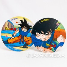 Retro Dragon Ball Z 5.5" Round Menko 2pc Set /Son Gokou