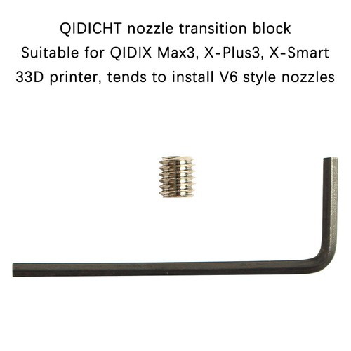 High Flow CHTNozzle Copper Volcano Adapters For QIDI X-Max 3 Block To V6 Nozzle - Afbeelding 5 van 10