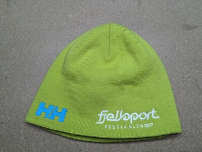 Helly Hansen Green Beanie Hat One Size Lined Fjellsport