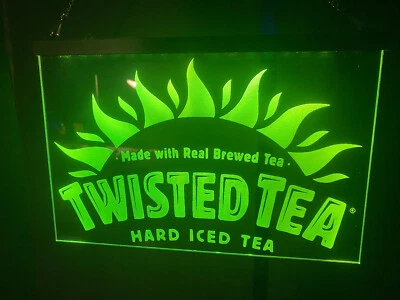 Twisted Tea Led Neon Light Sign Game Room Man Cave ( 12x8" rgb color changing)
