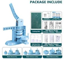 Button Maker Machine Multiple Sizes 4th Gen Pin Maker Machine 1 1.25 2.25 Inch