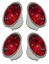 1961 1962 Corvette Tail Light Lamp Housing Assembly Set Of 4 Made In The Usa