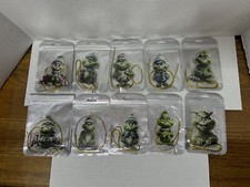 Acrylic Grinch Ornaments 2D Flat - 10 Ornaments