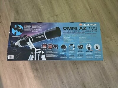New Celestron Omni 102AZ Telescope, smart phone adapter and BlueTooth Open Box