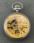 N.E.W. CO SKELETON POCKET WATCH Runs — photo 1