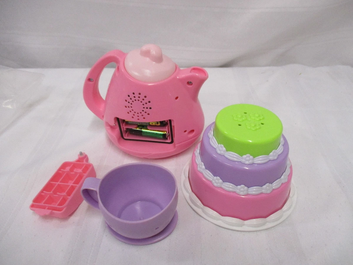 Fisher Price smart stages tea set teapot cake pink purple green
