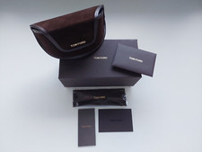 New Tom Ford Leather Soft Case,Small Sunglasses Eyeglases Case,Brown,Magnetic