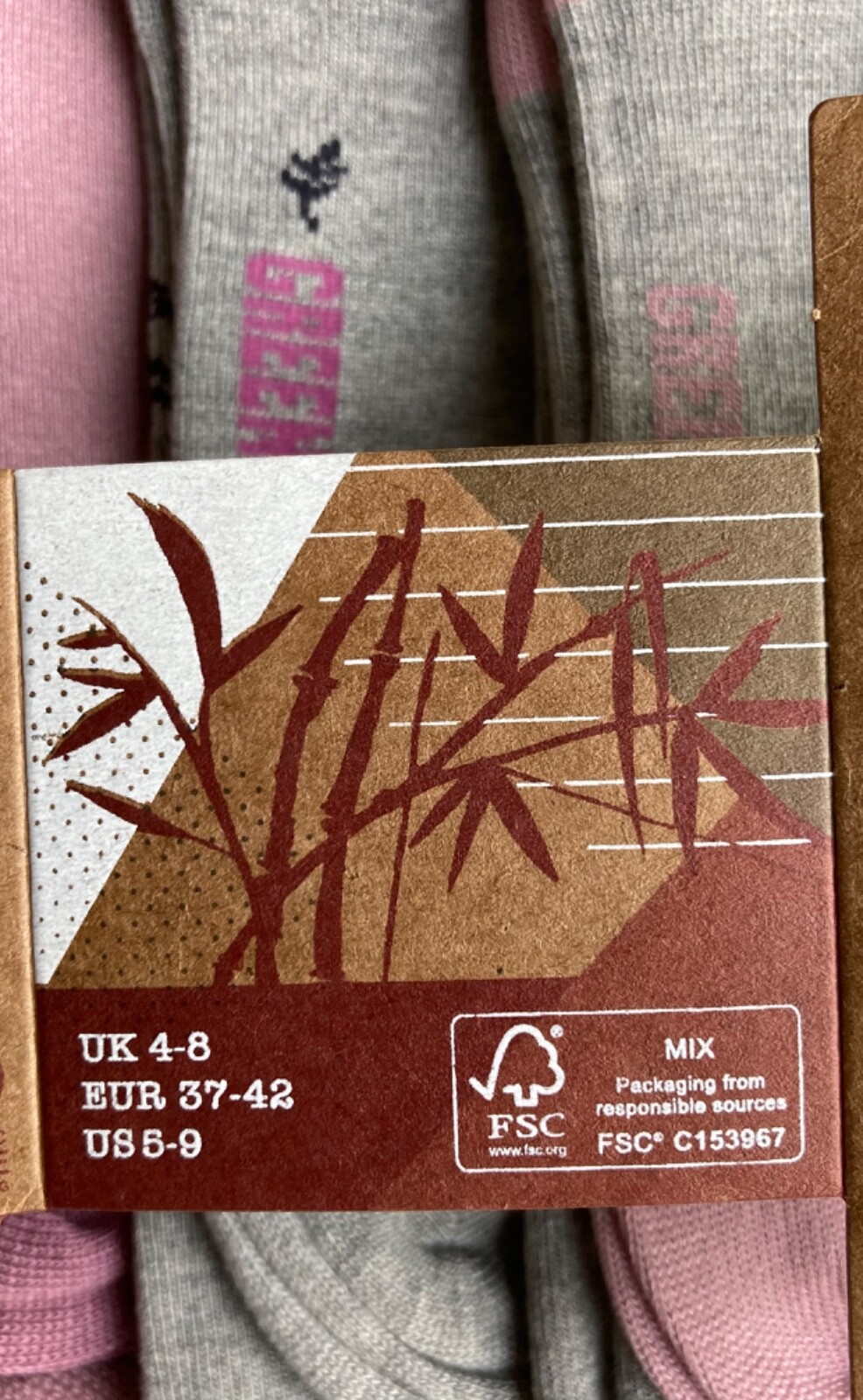 Green Treat Women's Super Soft Bamboo Socks (8 Pairs) Size 48 (UK