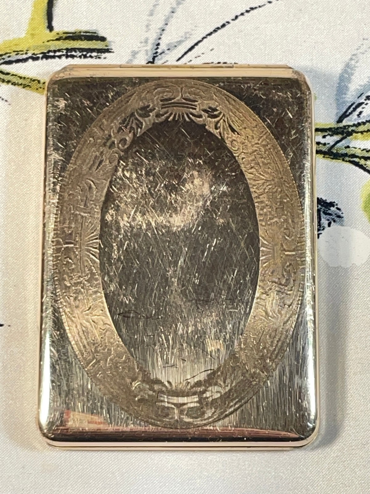Antique Marathon Brass Plated Rectangular Picture… - image 3