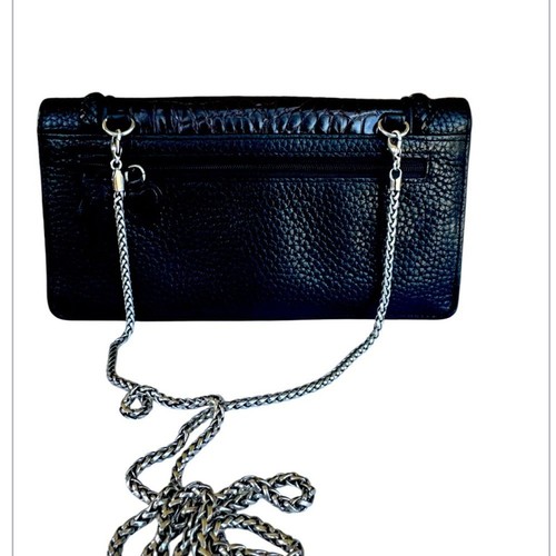 Vintage Brighton Crossbody Shoulder Croc Embossed Trifold Bag w wallet/organizer - Picture 4 of 9