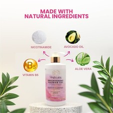 Brightening Purifying Shower Gel, Deep Cleansing Body Wash with Vitamin C 300ml