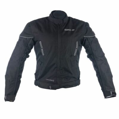 Bikeit Insignia Textil Damen Wasserdicht Ceaa Motorradjacke Schwarz