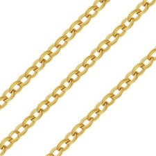 14K Gold Filled Unfinished Double Cable Chain for Bracelet Necklace 3.28ft/100cm