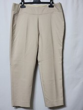 NWTS INVESTMENTS ANKLE PANTS SZ 12P THE PARK AVE FIT SECRET SUPPORT COLOR SAND