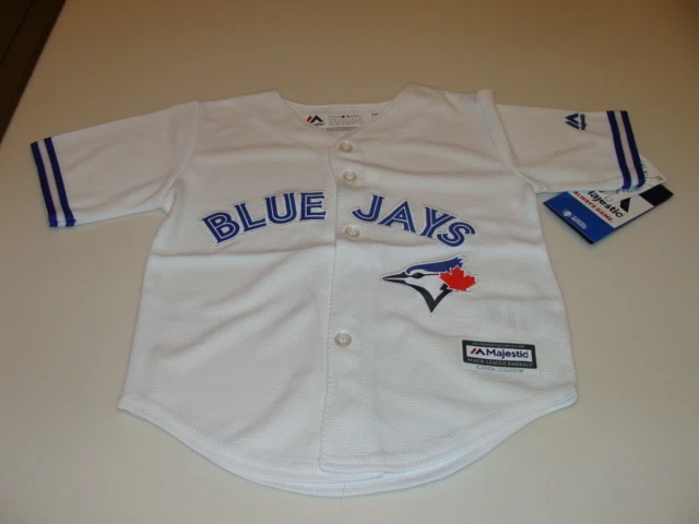 Toronto Blue Jays Infant Kids Child Small Age 4 Jersey Cool Base White Home  MLB