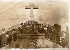 Group Students Collective Portrait 1940s Vintage B&W Snapshot