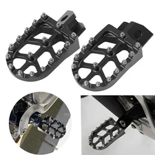 CNC Wide Foot Pegs Footrest Pedal For Yamaha XT250 YZ125 YZ80 WR250 TTR90 TTR125