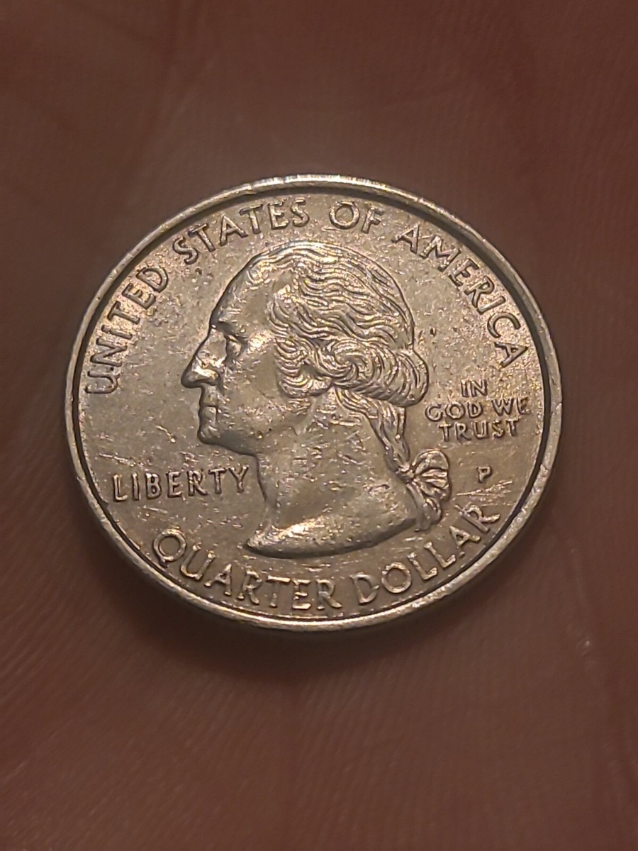 SPITTING HORSE 1999-P Die Break Error Delaware State Quarter