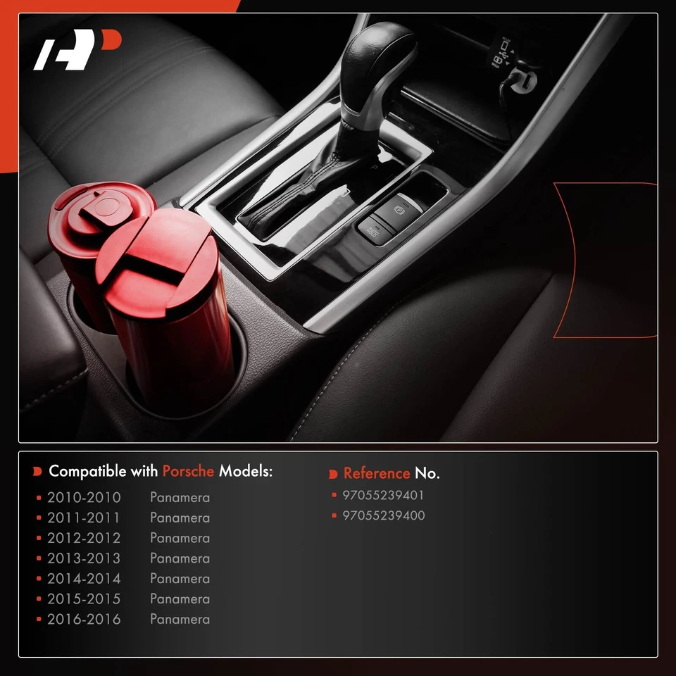 Portavasos salpicadero pasajero delantero para Porsche Panamera 2010 2011 2012-2016 Foto 2 de 4