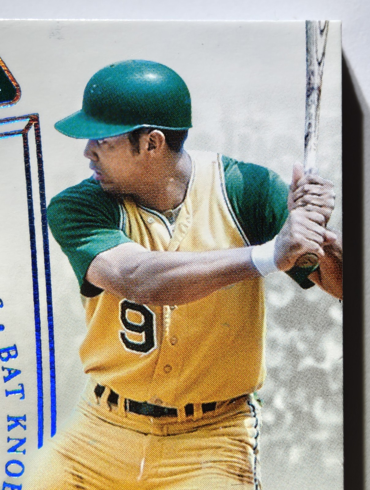 2025 REGGIE JACKSON 1/1 NATIONAL TREASURES GAME USED BAT KNOBS HOF OAKLAND A'S view 2