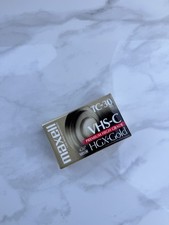 Maxell TC-30 VHS-C Premium High Grade HGX-Gold Camcorder Videocassette