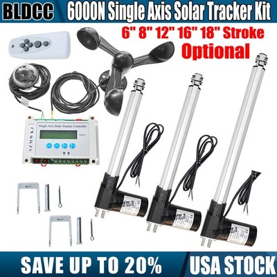 Single Axis Solar Tracking Electronic Controller 6000N DC Linear Actuator System