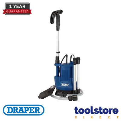 Draper 36327 Reinwasser-Tauchpumpe mit Schwimmerschalter, 40 l/min, 350 W