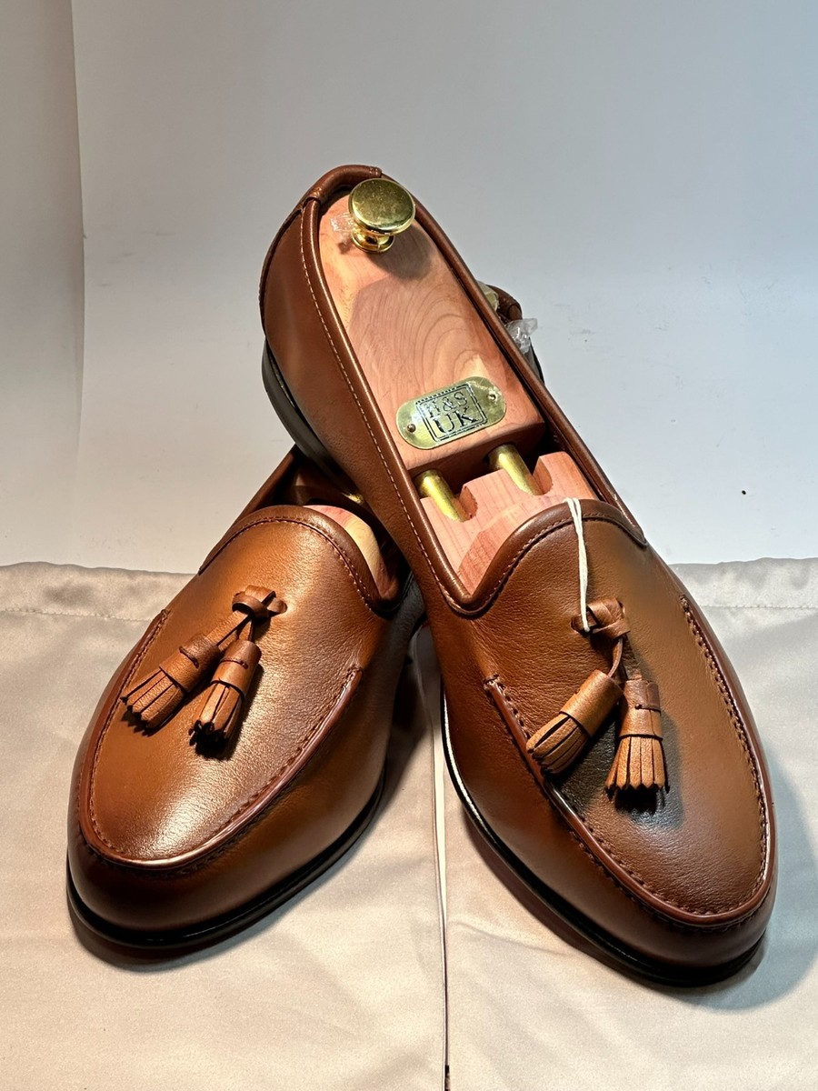 Men’s Santoni, Andrea, tassel leather loafer size 12 US made in Italy Santoni Andrea Tassel Loafers | Saks Fifth Avenue main image 4