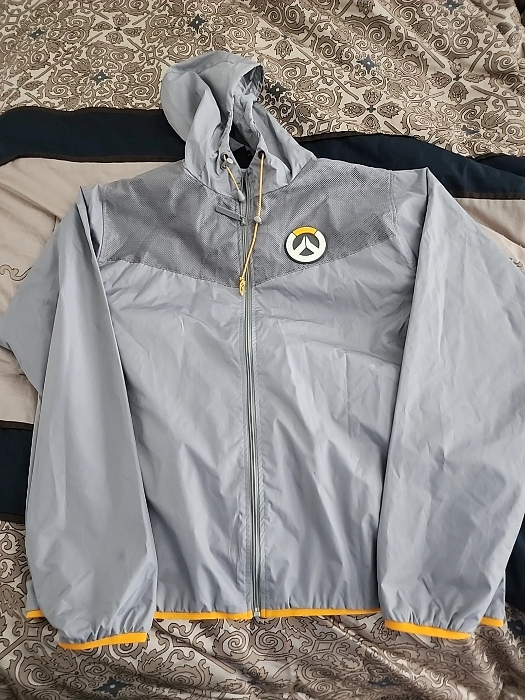 J!NX Lightweight Jacket Men's Sixe 2xl Full Zip Hoodie Gray Designed By Jinx image 1