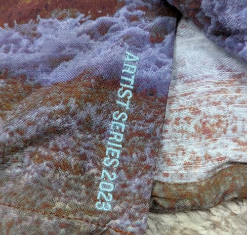 Camisa Tommy Bahama Hombres 3XL The Veracruz Cay Artist Atardecer Playa Campamento Cuello Lazo - Imagen 5 de 8