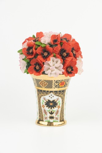 Atlass Editions Floral Treasures Royal Worcester Art Deco Porcelain Flower Pot - Picture 3 of 6