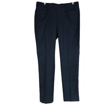 RCI by Tom James Navy Blue Wool Blend Dress Pants Men's Size 34x30